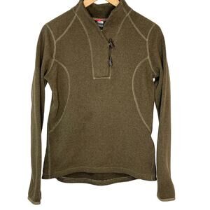 North Face Pullover Sweater Fleece Toggle Buttons Womens Size M